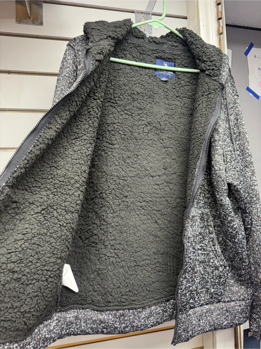 U.S. Polo Assn. Sherpa Lined Hoodie - Size M - photo 2