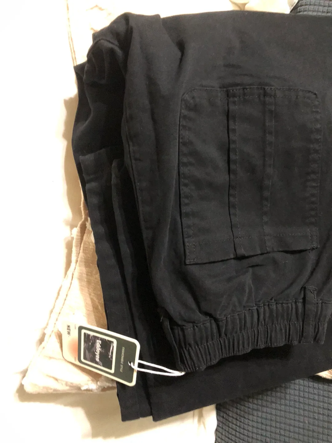 Eddoyee Black Cargo Pant small size  - New