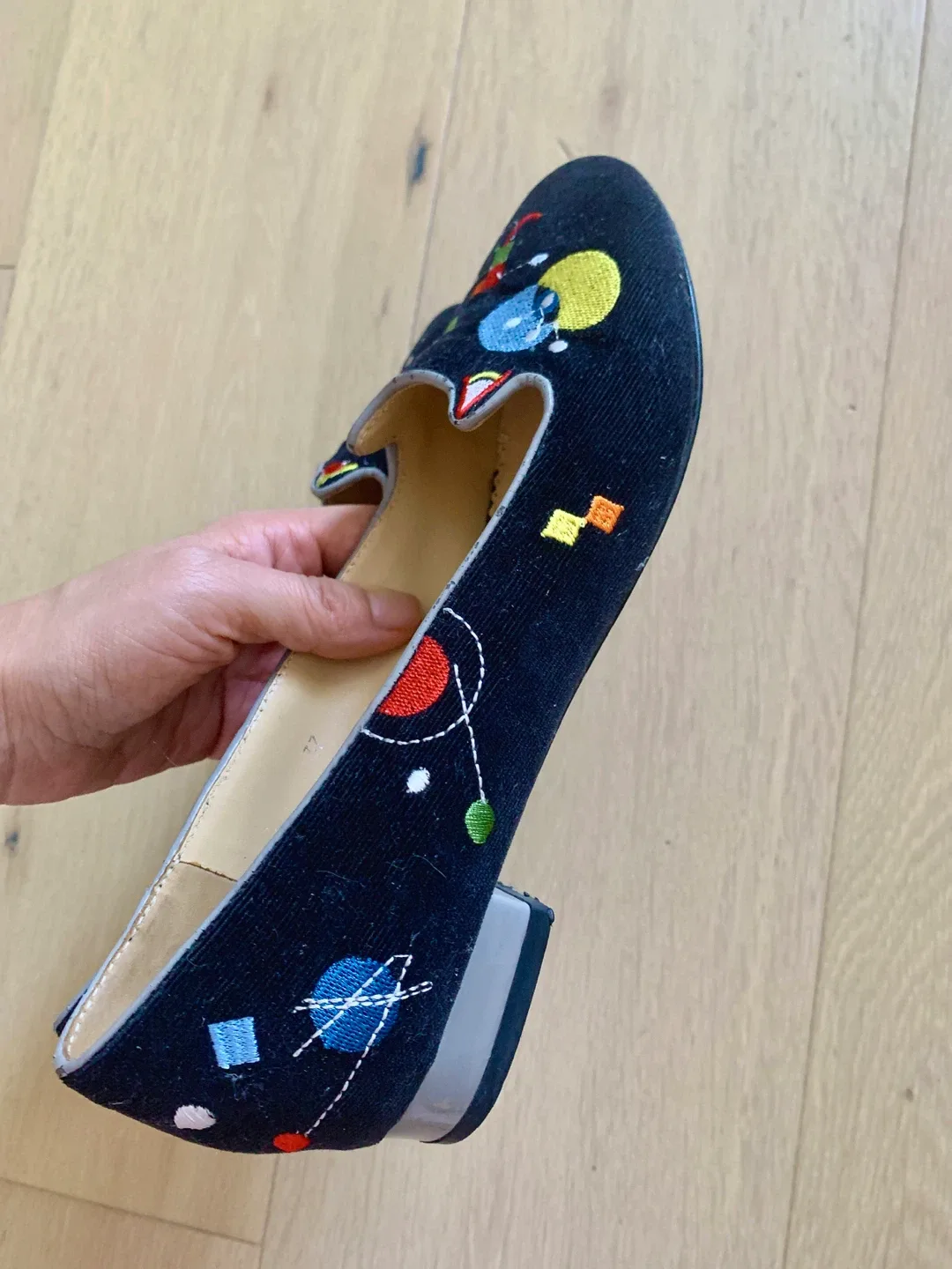 Black Velvet Kitty Flats Size 37 image indicator(4)