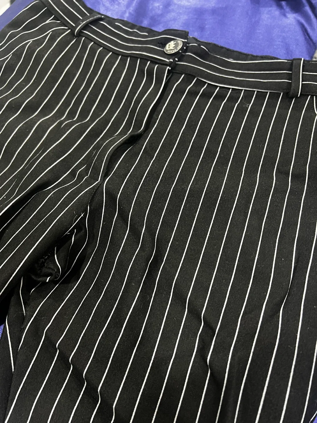 Striped Black & White Pants image indicator(2)