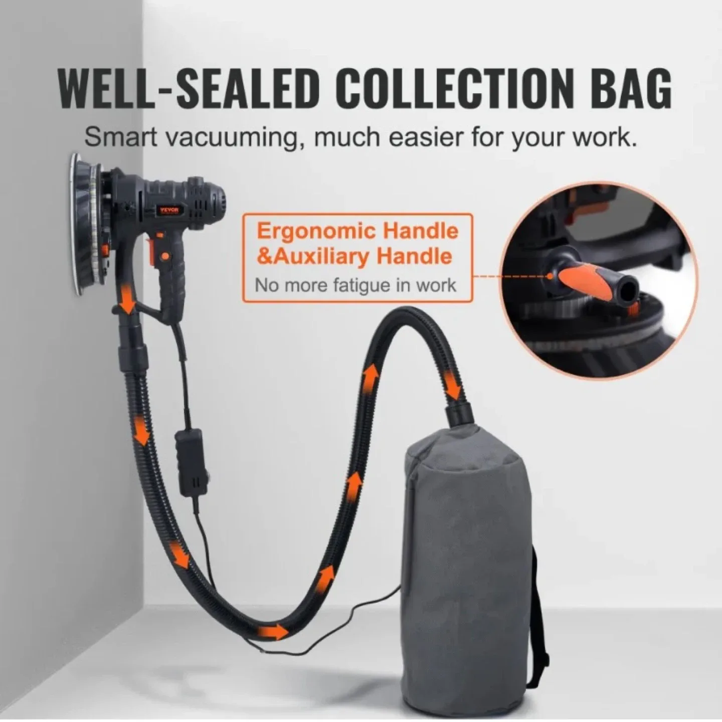 VEVOR Drywall Sander - 800W Electric Sander image indicator(5)