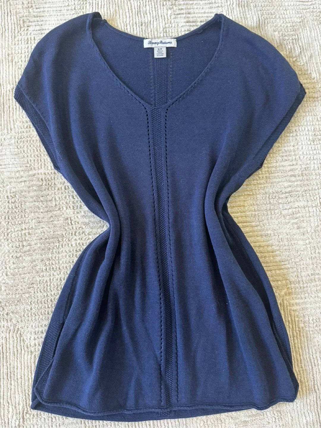 Tommy Bahama Blue Knit Top - Size S