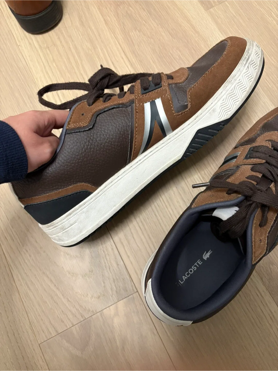 Lacoste Leather Sneakers - Brown