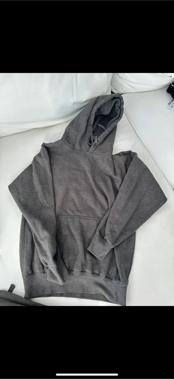 Fashion Nova Oversized Hoodie & Jogger Set - Charcoal image indicator(2)