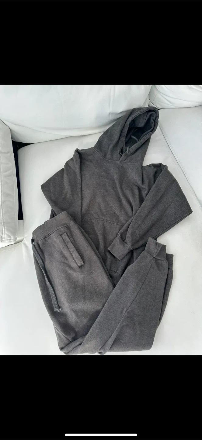 Fashion Nova Oversized Hoodie & Jogger Set - Charcoal image indicator(3)
