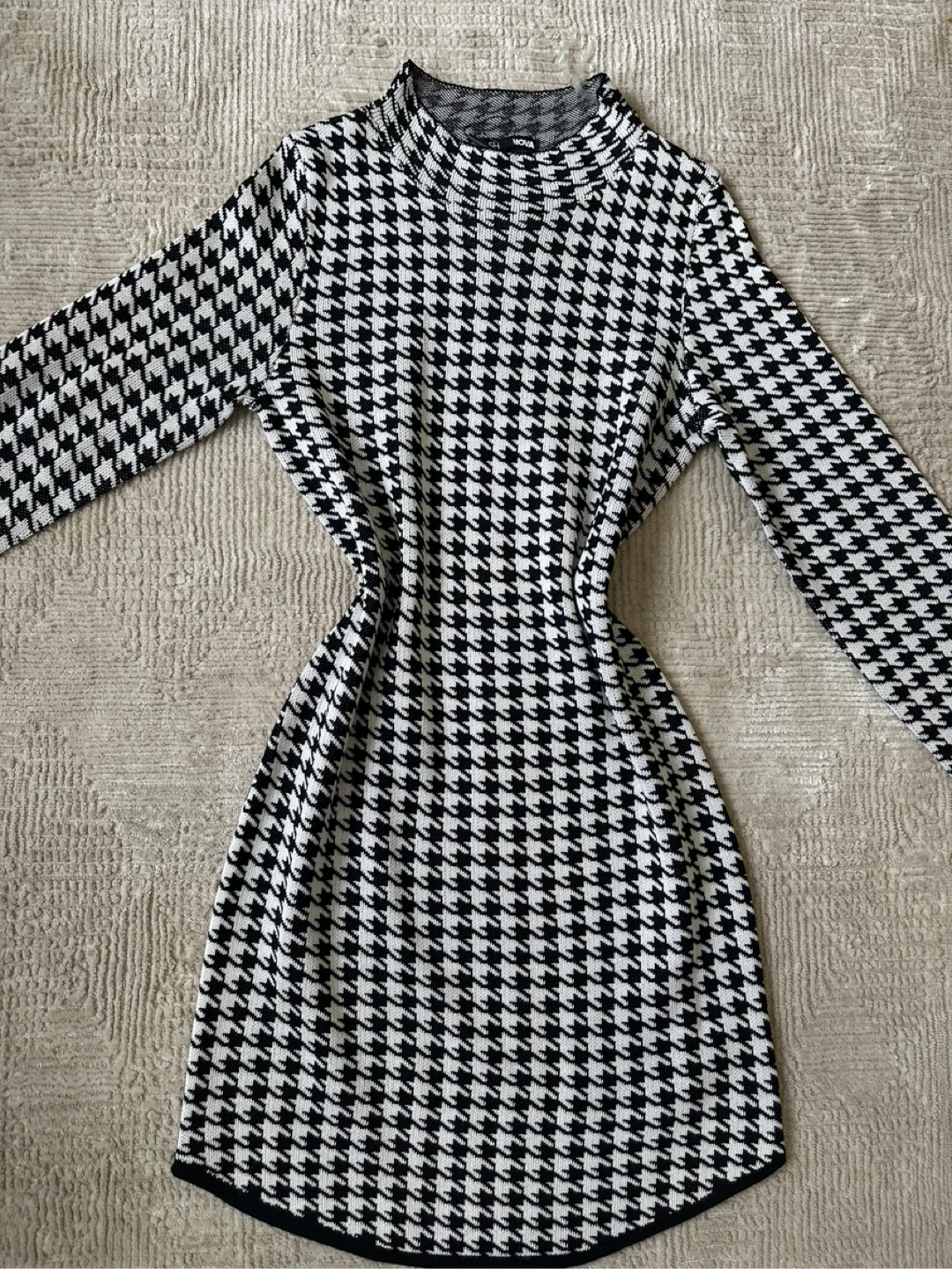 New Fashion Nova Houndstooth Mini Dress - Size M - photo 2