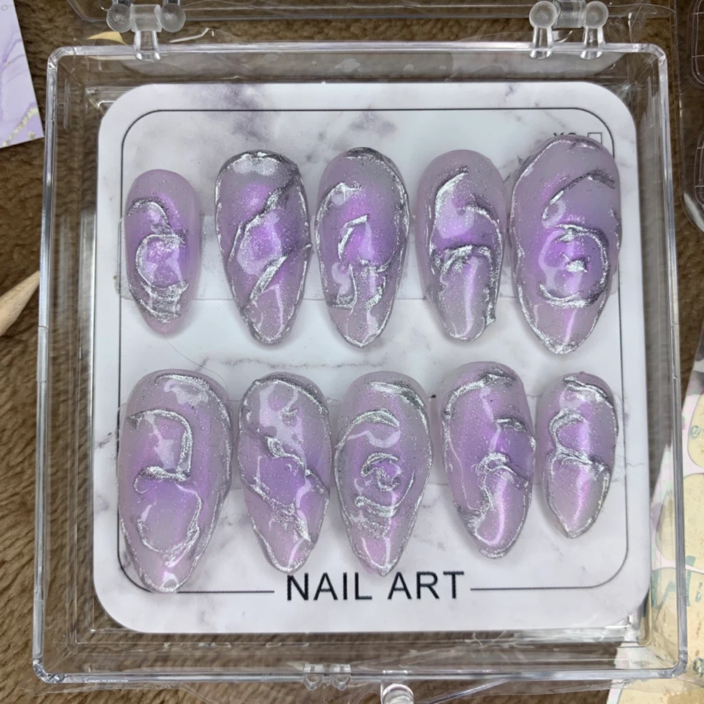 Press on Nails - Kpop Demon Zoey nails (size M) - photo 2