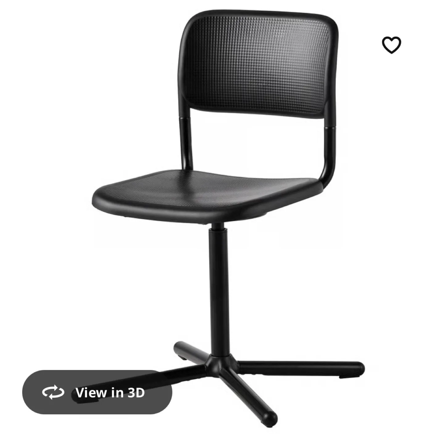 IKEA Black Desk Chair & Table Set