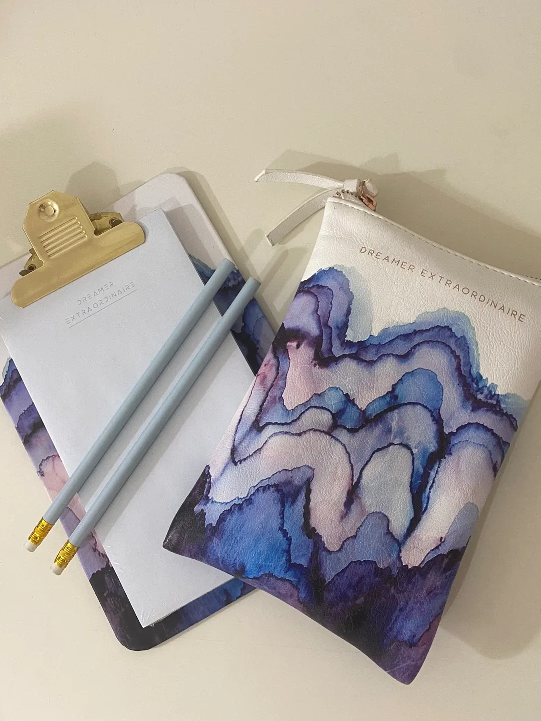 Indigo Watercolour Stationery Set