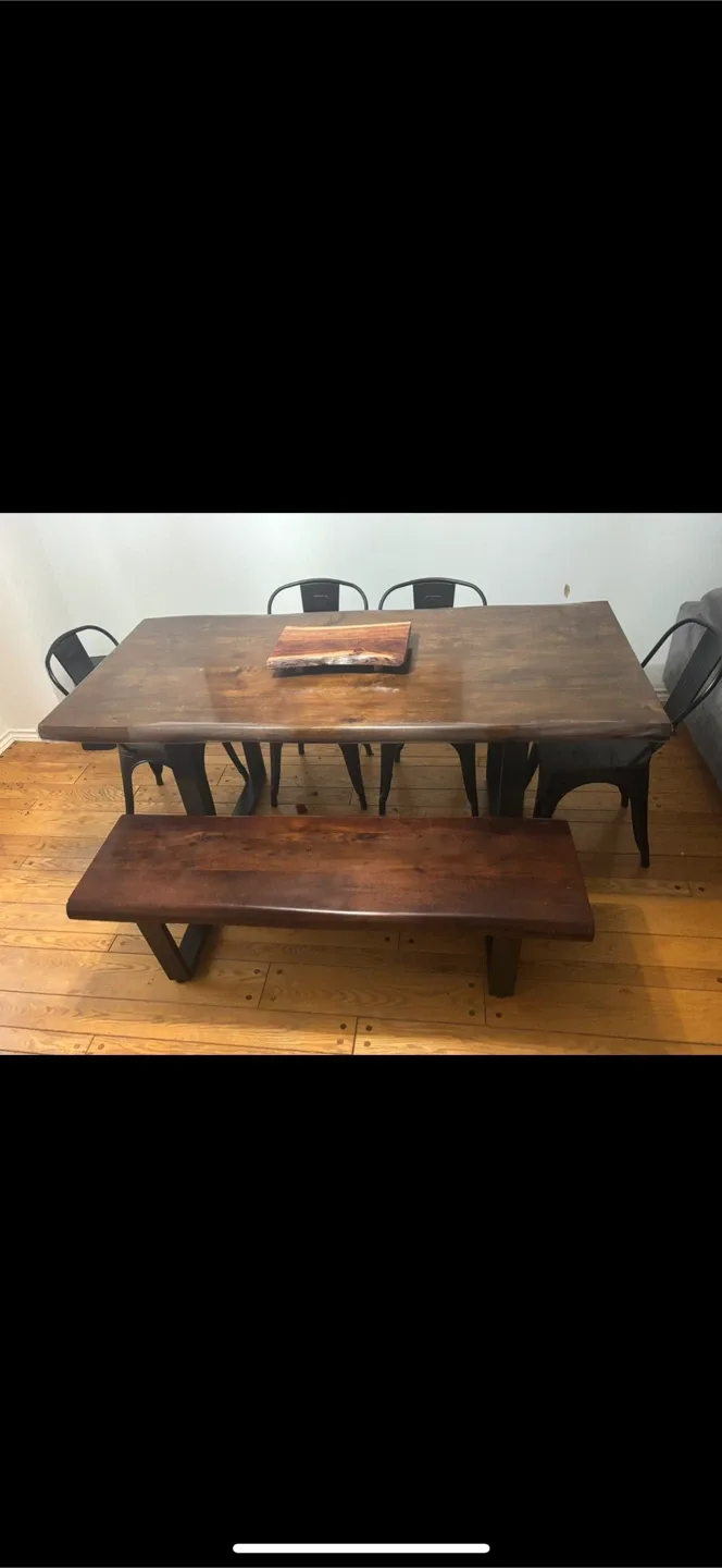 Large Wooden Dining Table