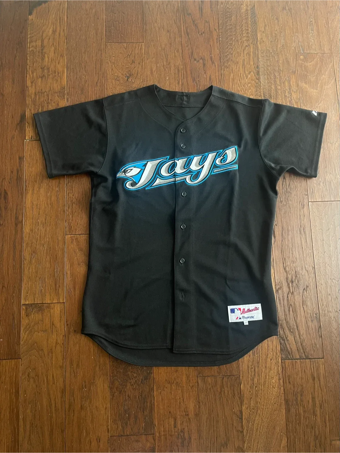 Sz 44 Majestic Black Toronto Blue Jays Jersey