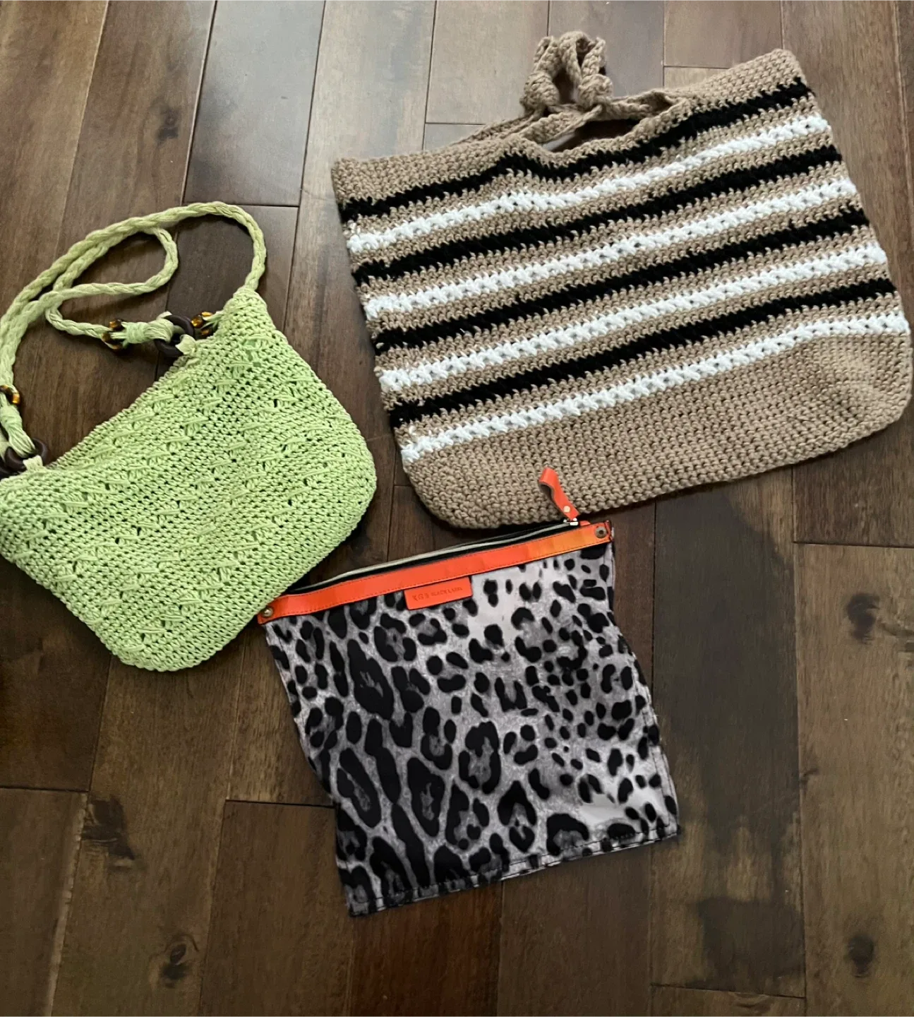 1.Cosmetic Bag and 2 shoulder bag