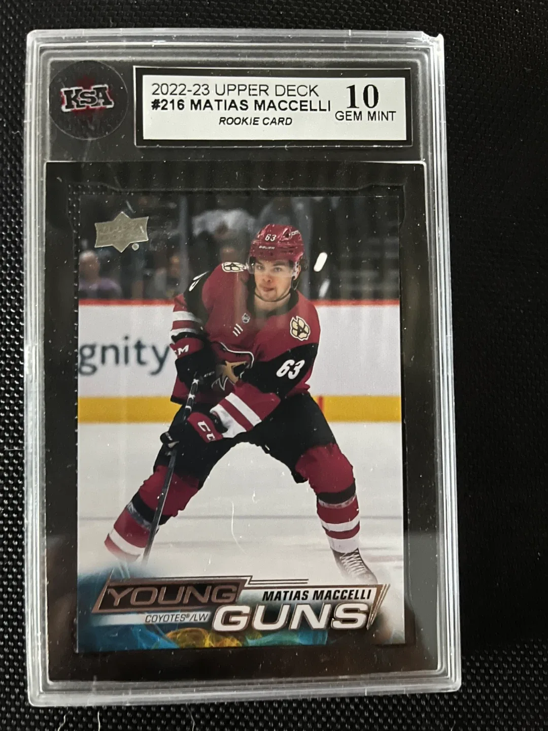 2022-23 Upper Deck Matias Maccelli Rookie Card
