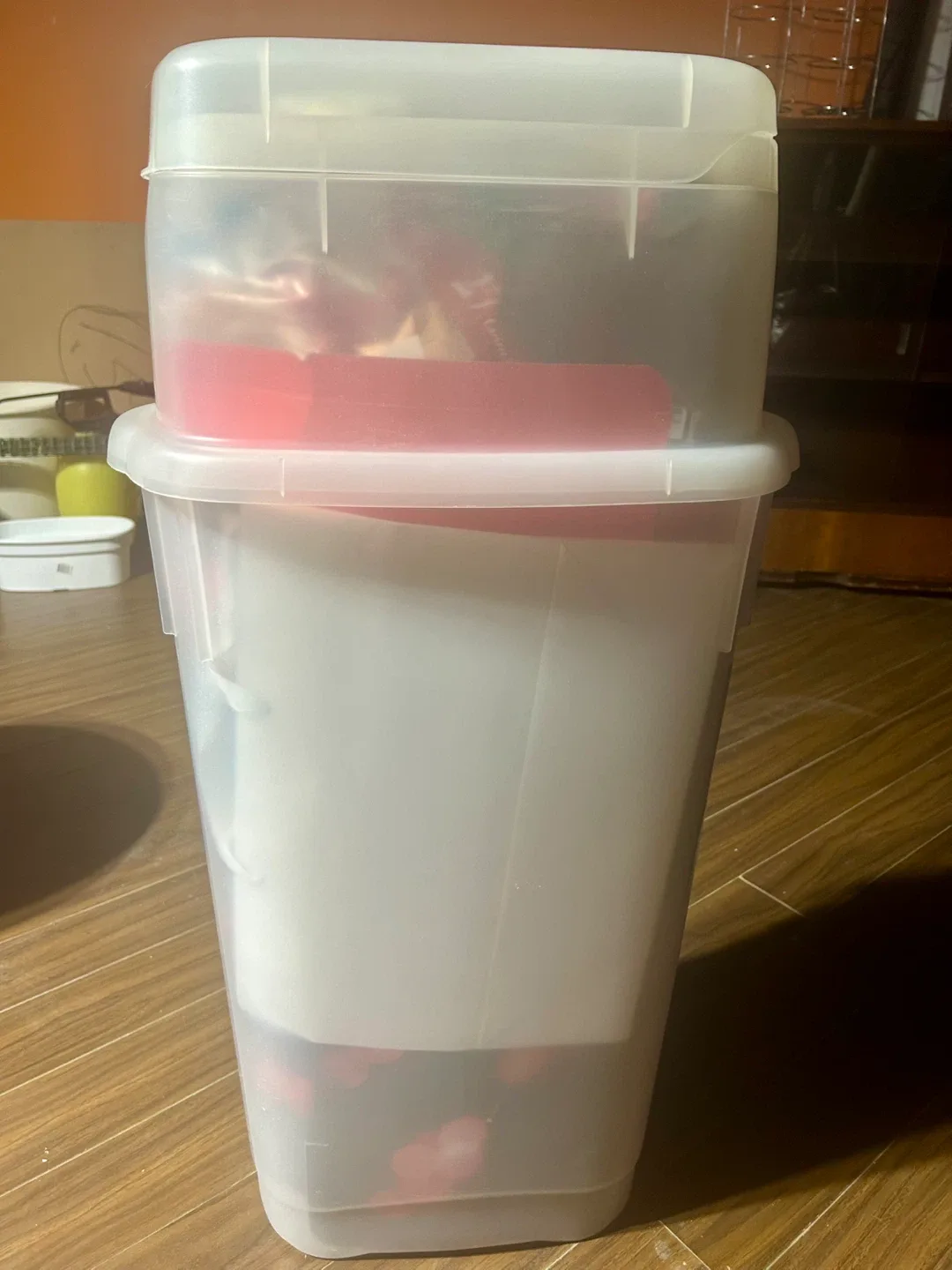 Rubbermaid Wrap 'n Craft Storage  Box full of Supplies