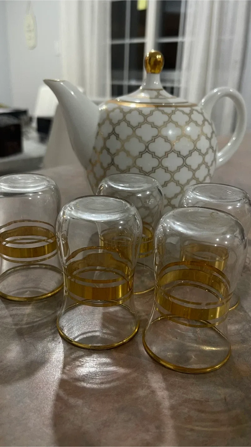 Tea Set with Teapot and5 Cups