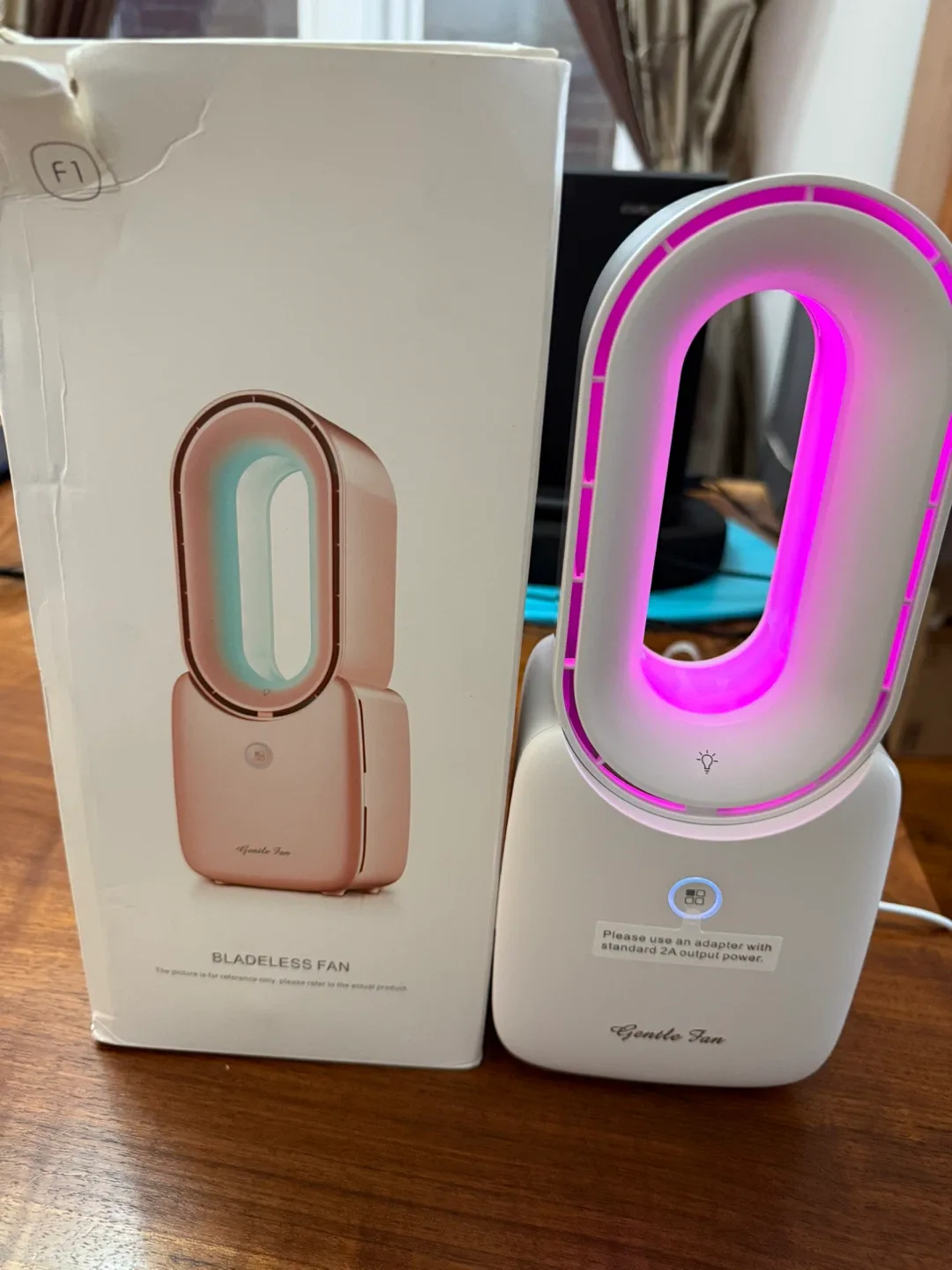 Gentle Fan Bladeless Fan, Pink image indicator(2)