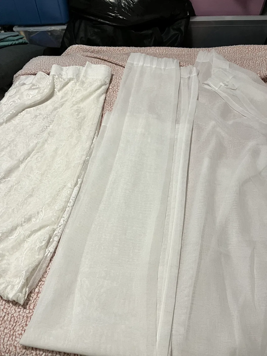 Silk Home Inc. White Sheer Curtain