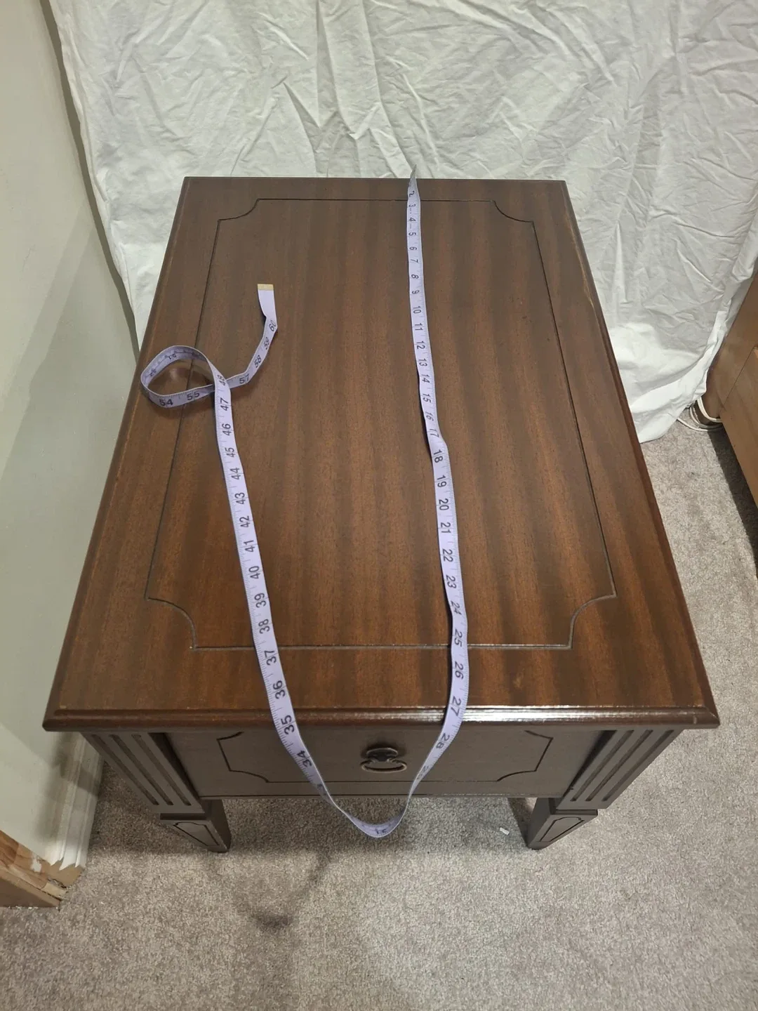 Wooden Side Table with Drawer image indicator(7)