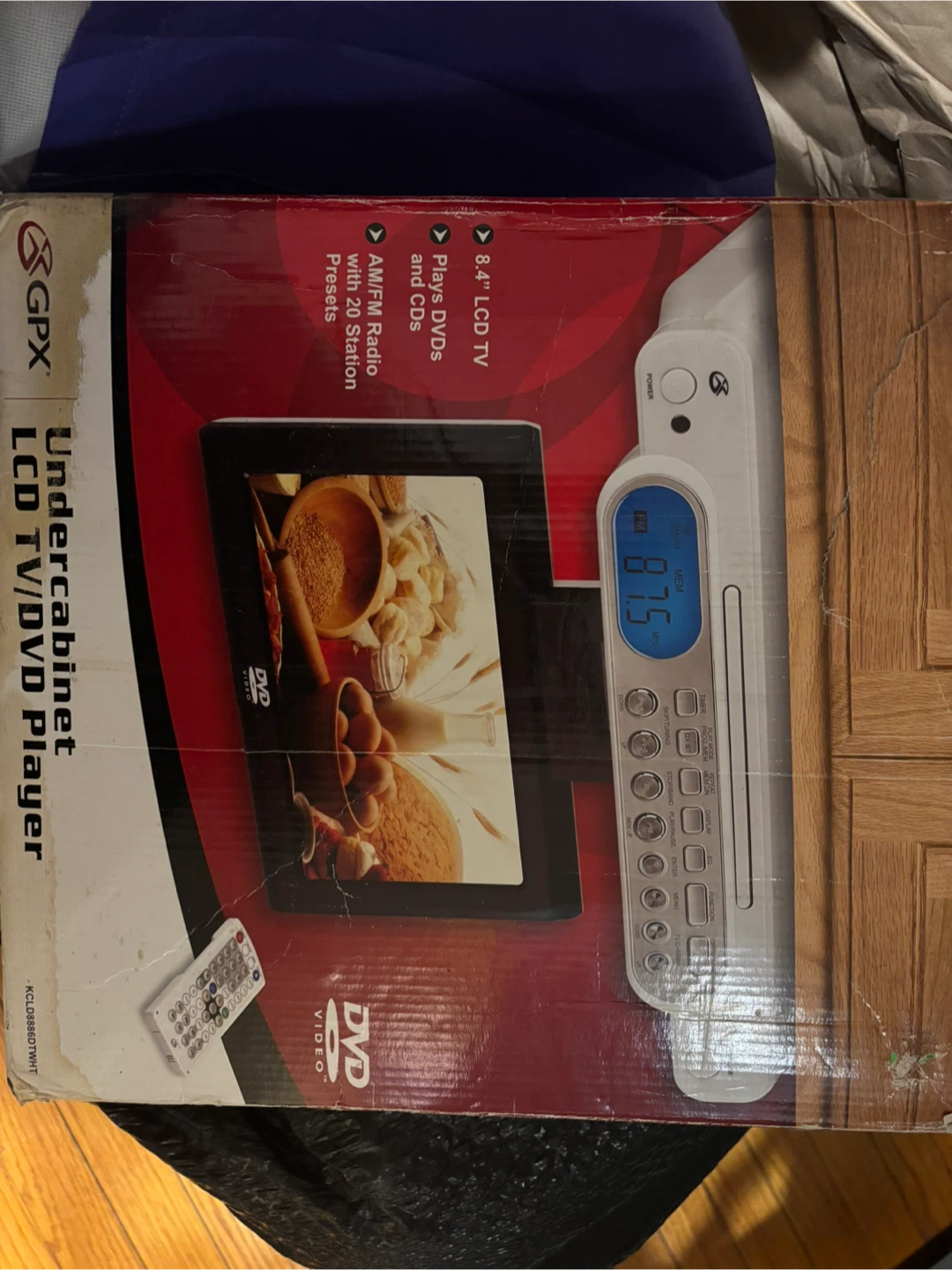 GPX Under Cabinet LCD TV/DVD Player