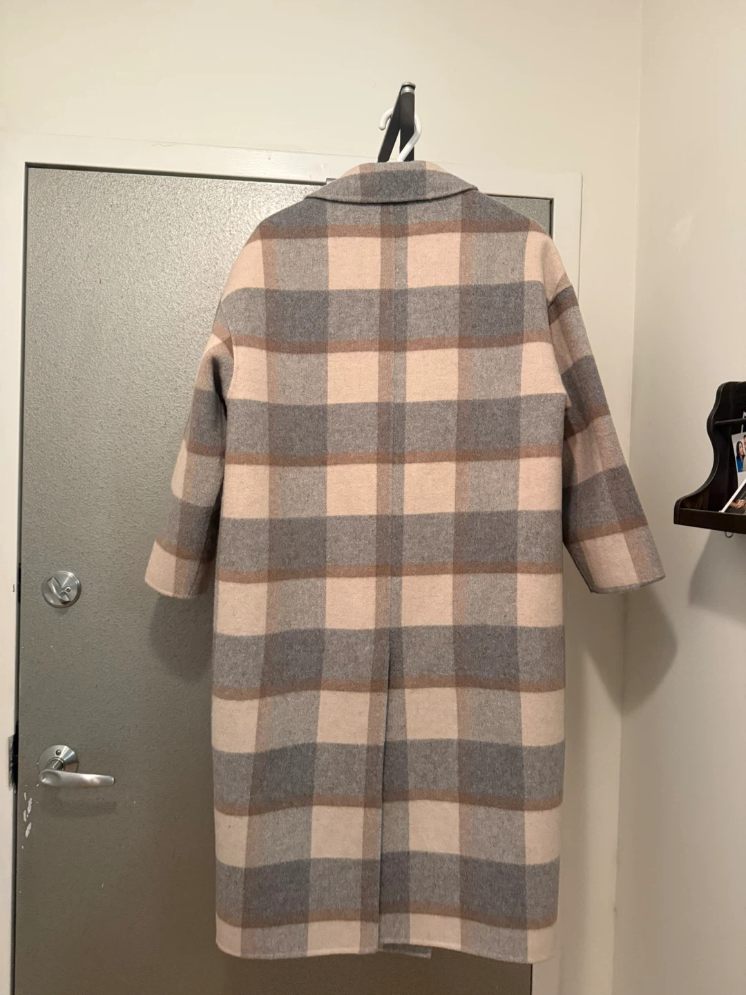 Oak + Fort Plaid Wool Blend Coat - Size S - photo 2
