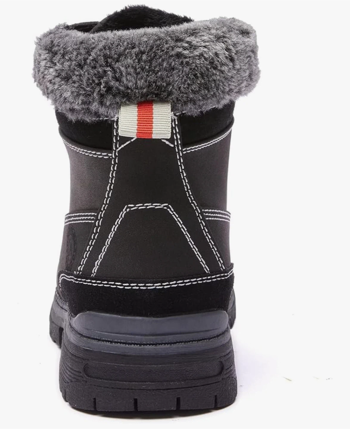Black Winter Boots - Size 6.5, anti slip and fur lined - photo 3