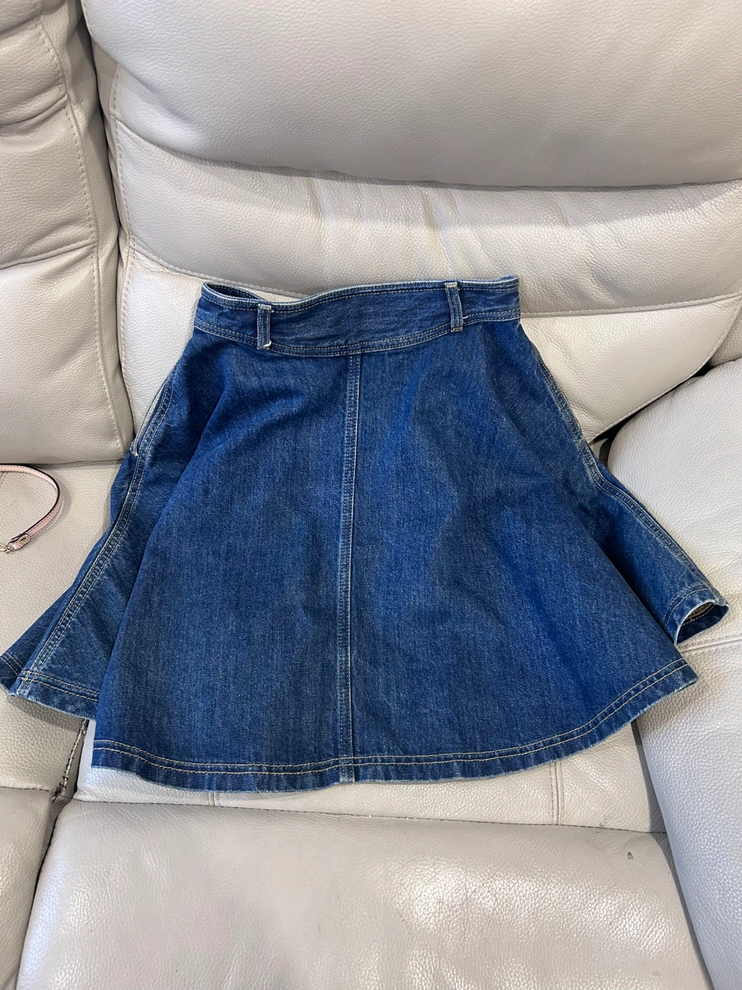 Maje Denim Mini Skirt - Size 36 - photo 2