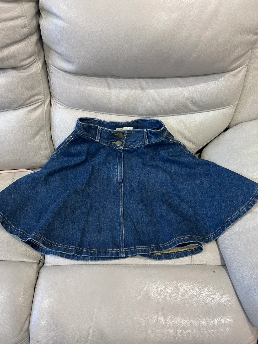 Maje Denim Mini Skirt - Size 36