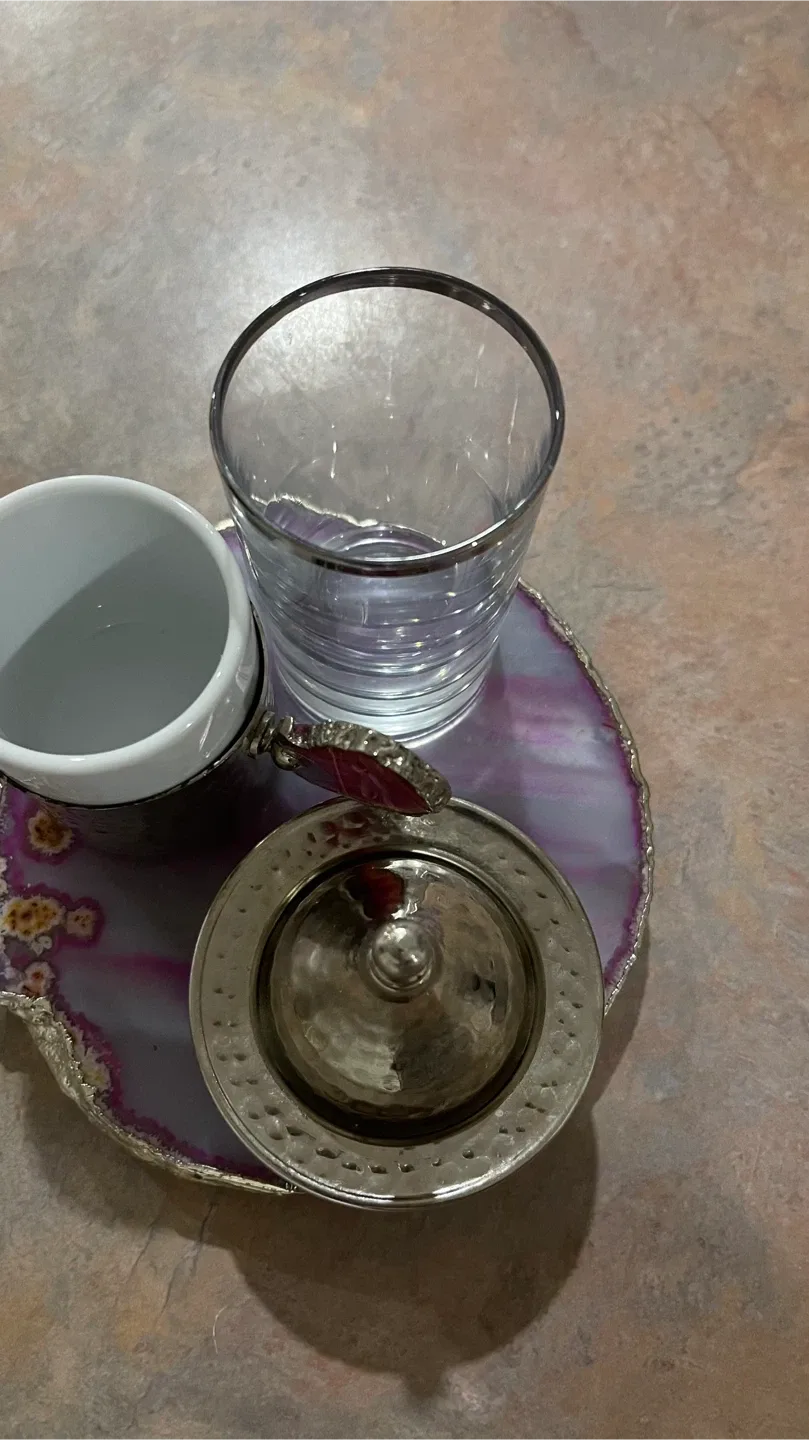 Agate Stone Coaster Set image indicator(2)