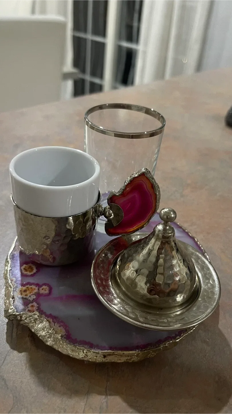 Agate Stone Coaster Set