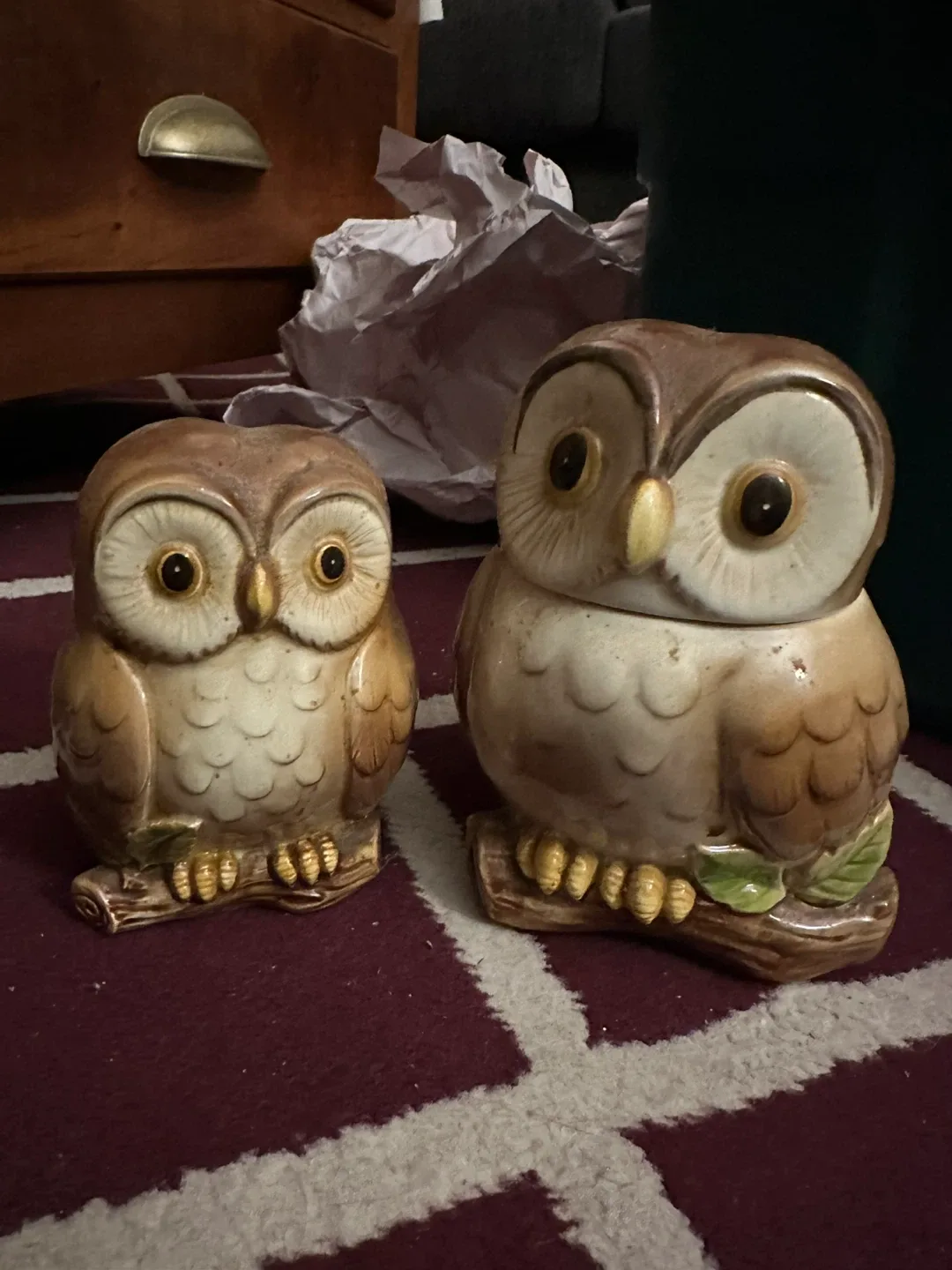 Vintage Ceramic Owl Figurines
