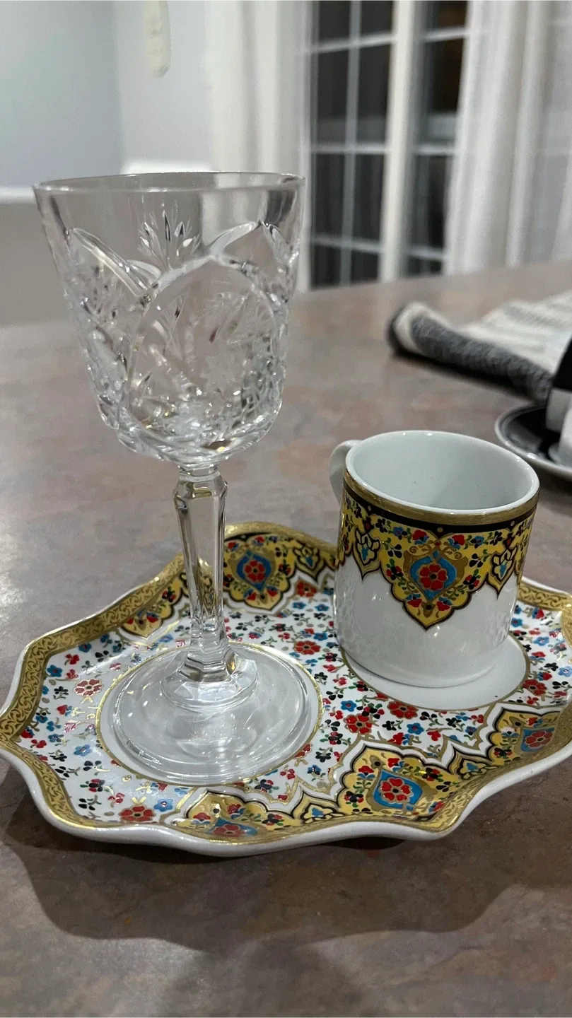 Vintage Turkish Coffee Set - Floral Design image indicator(2)
