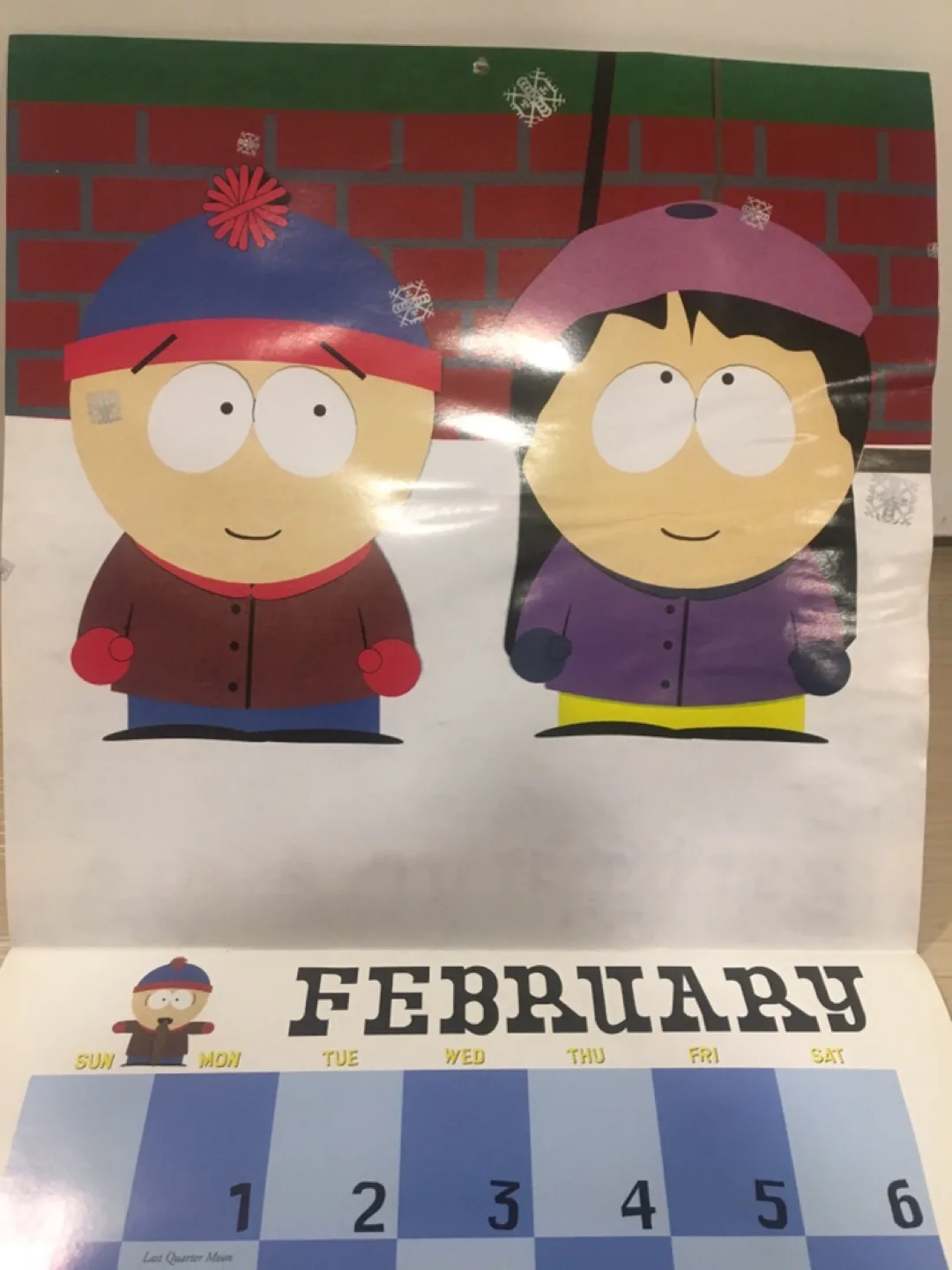 Vintage South Park 1999 Sixteen-Month Calendar image indicator(2)