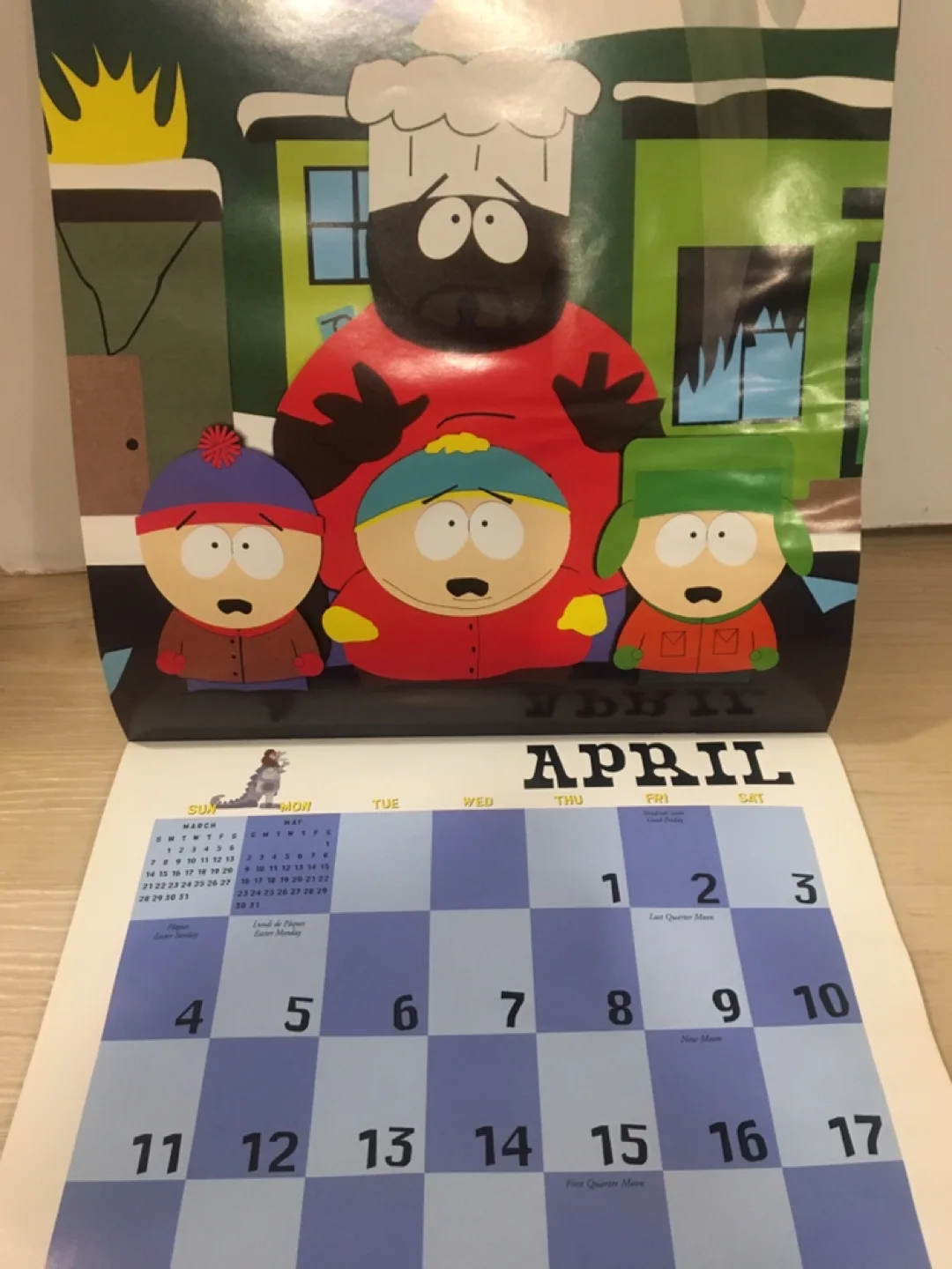Vintage South Park 1999 Sixteen-Month Calendar image indicator(3)