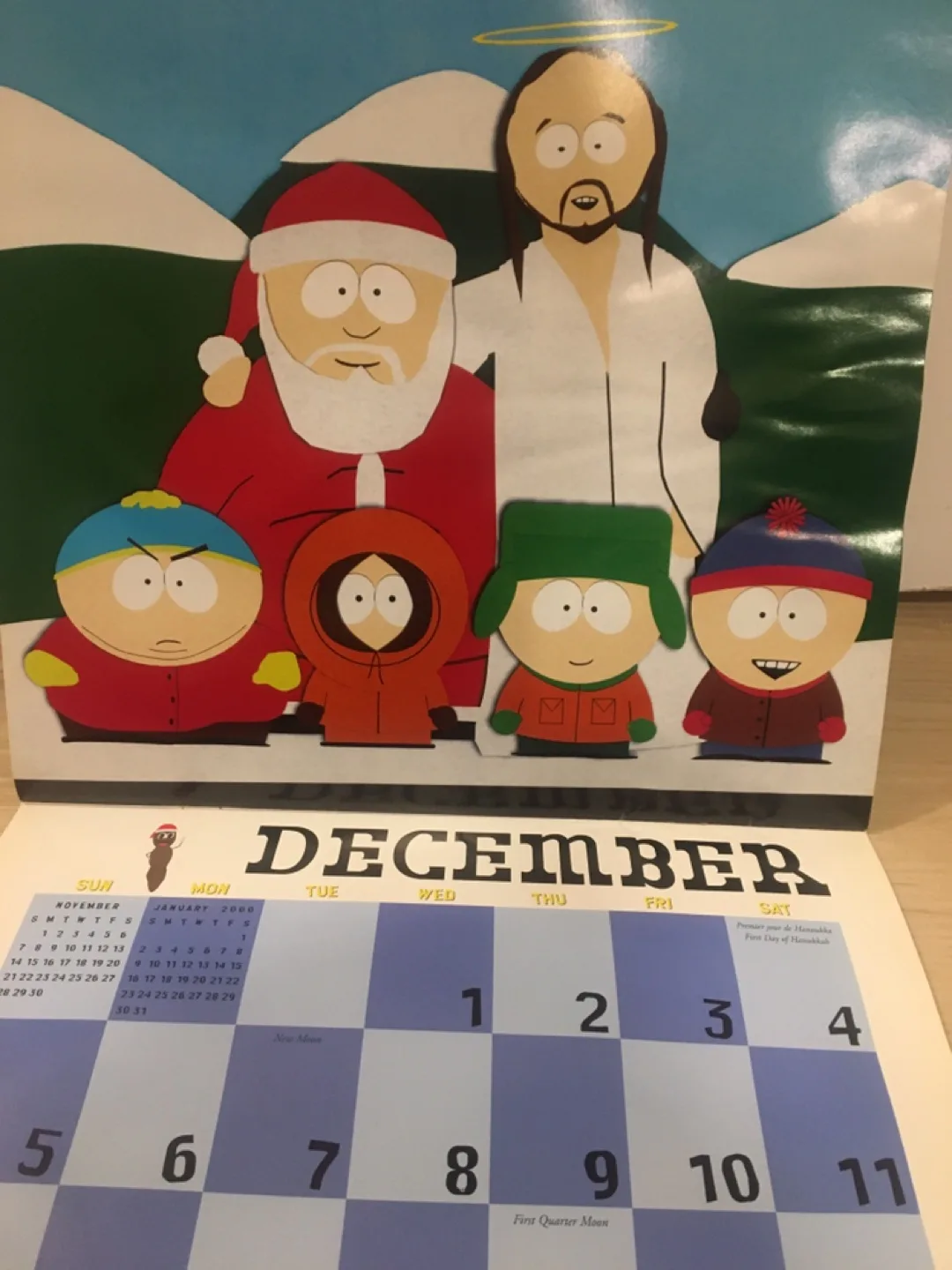 Vintage South Park 1999 Sixteen-Month Calendar image indicator(4)