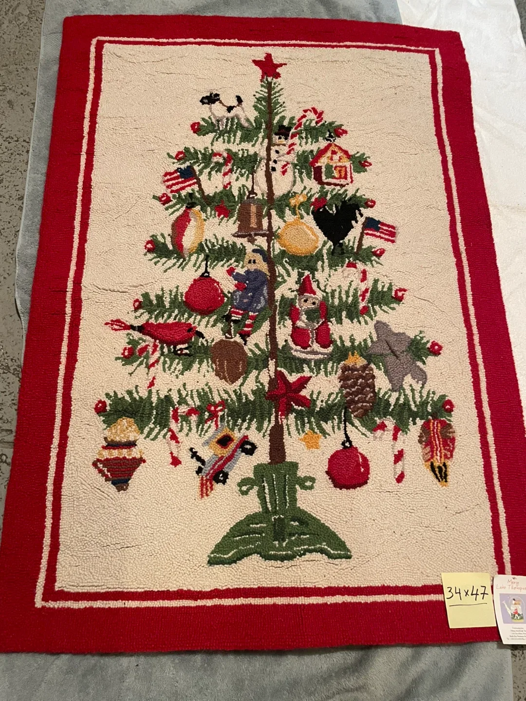Mary Lake Thompson Christmas Tree Rug 34x47
