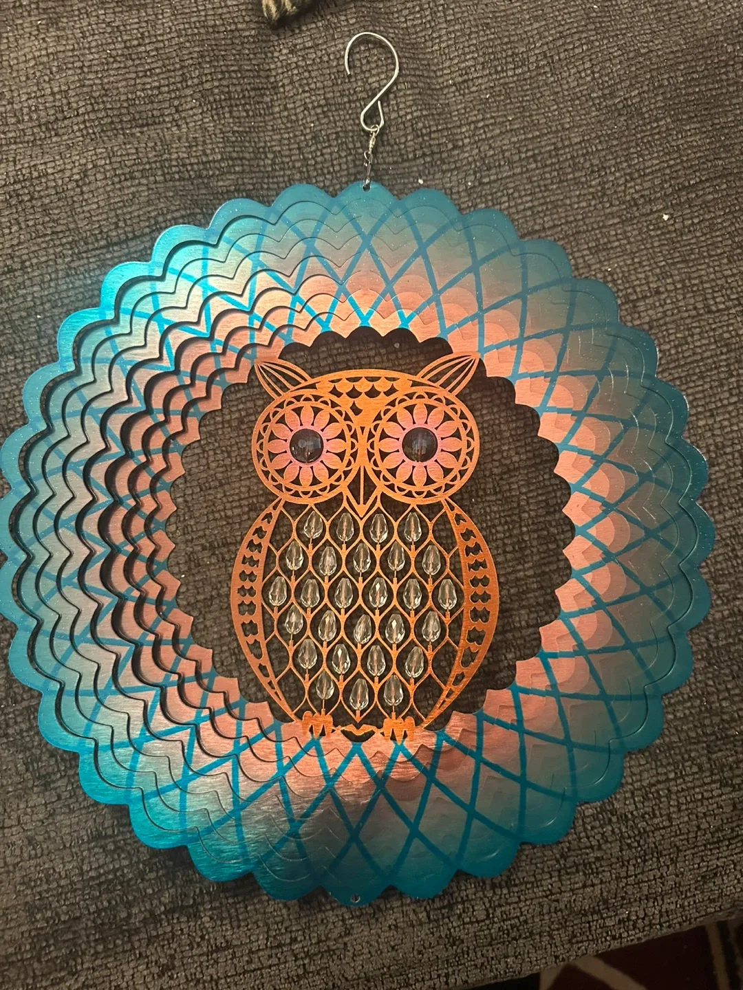 Owl Wind Spinner, Outdoor Decor