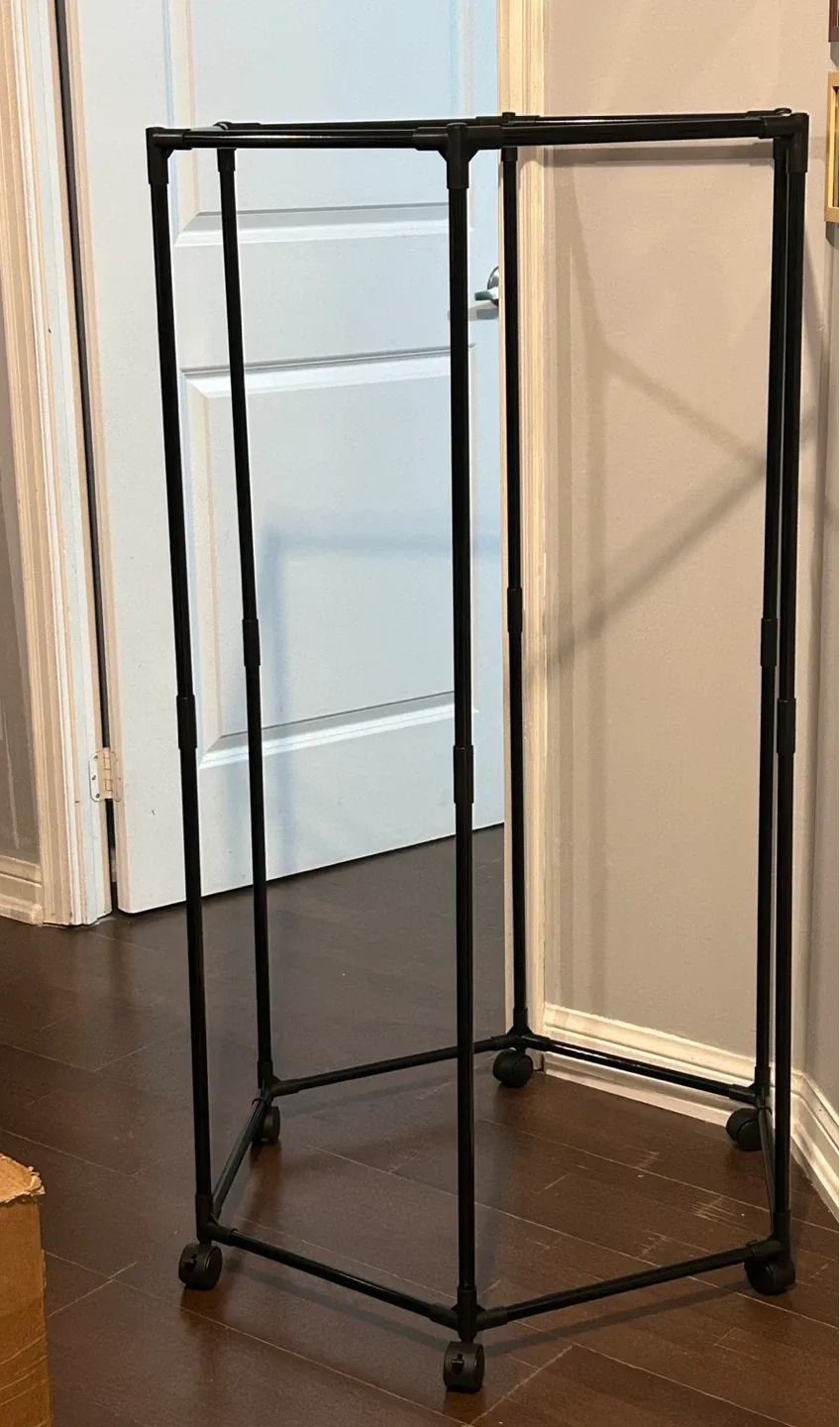Hexagonal Rotating Clothing Rack