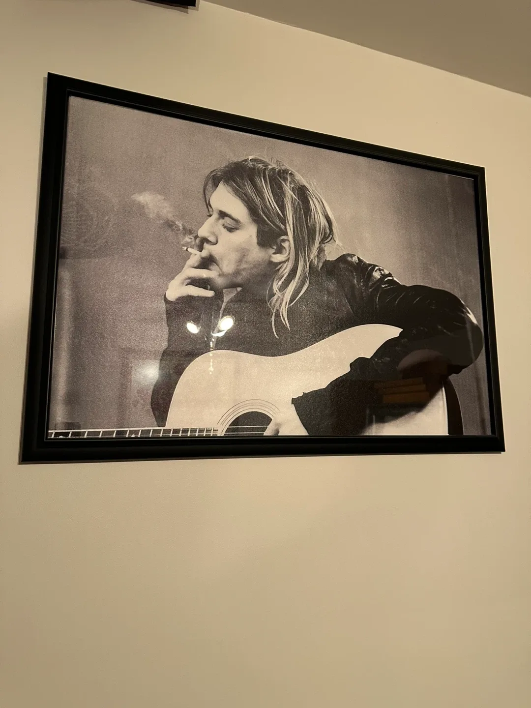 Kurt Cobain framed print