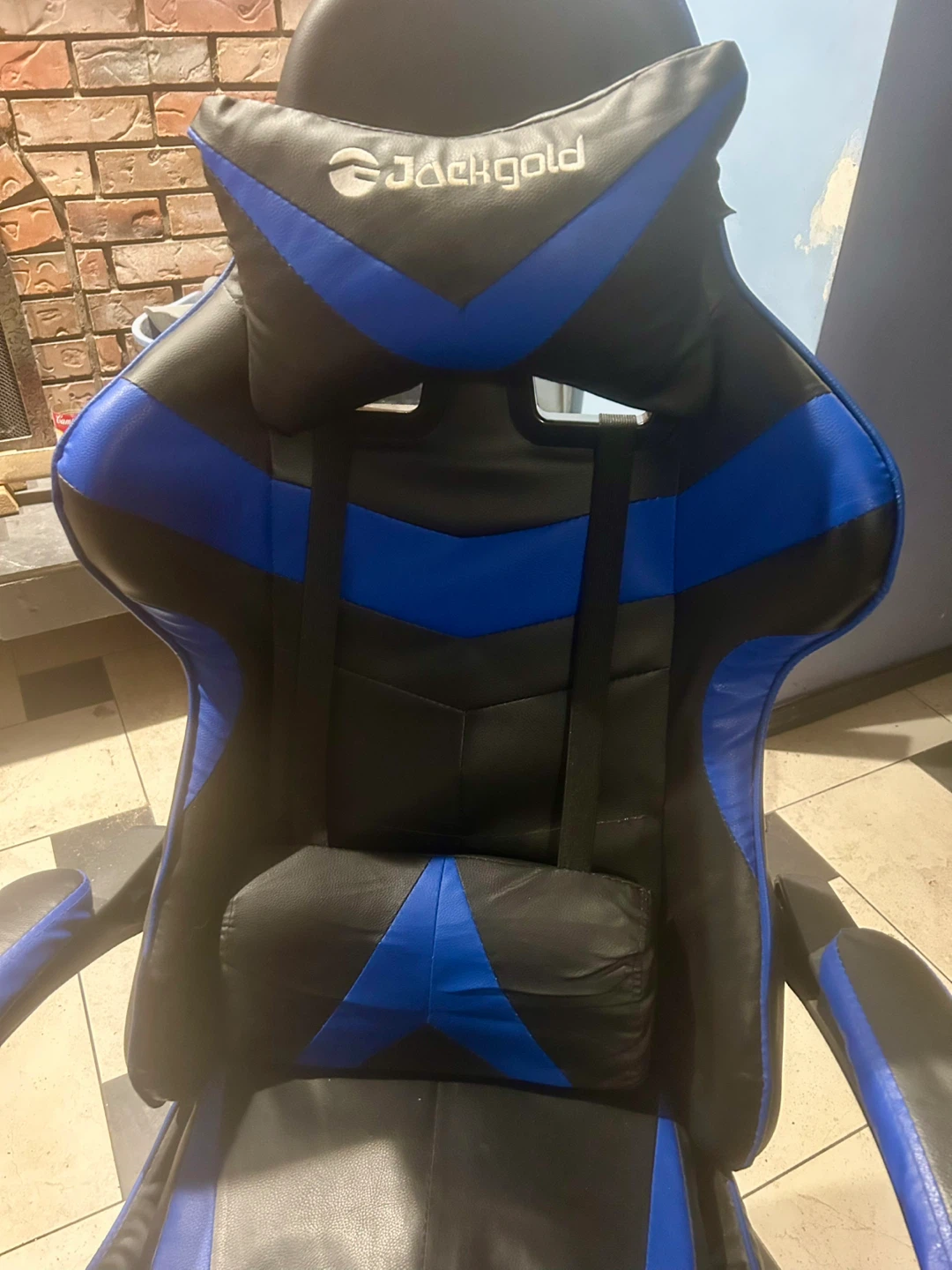 Jack Gold Gaming Chair - Black and Blue - photo 3