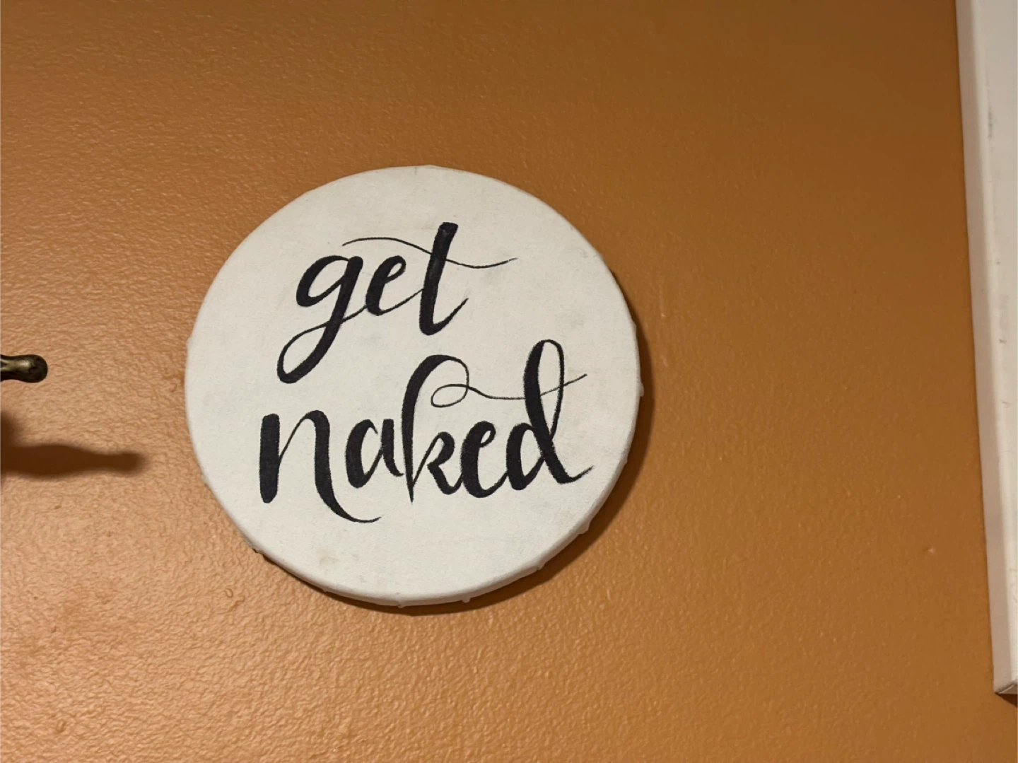 Wall Decor - Get Naked Sign