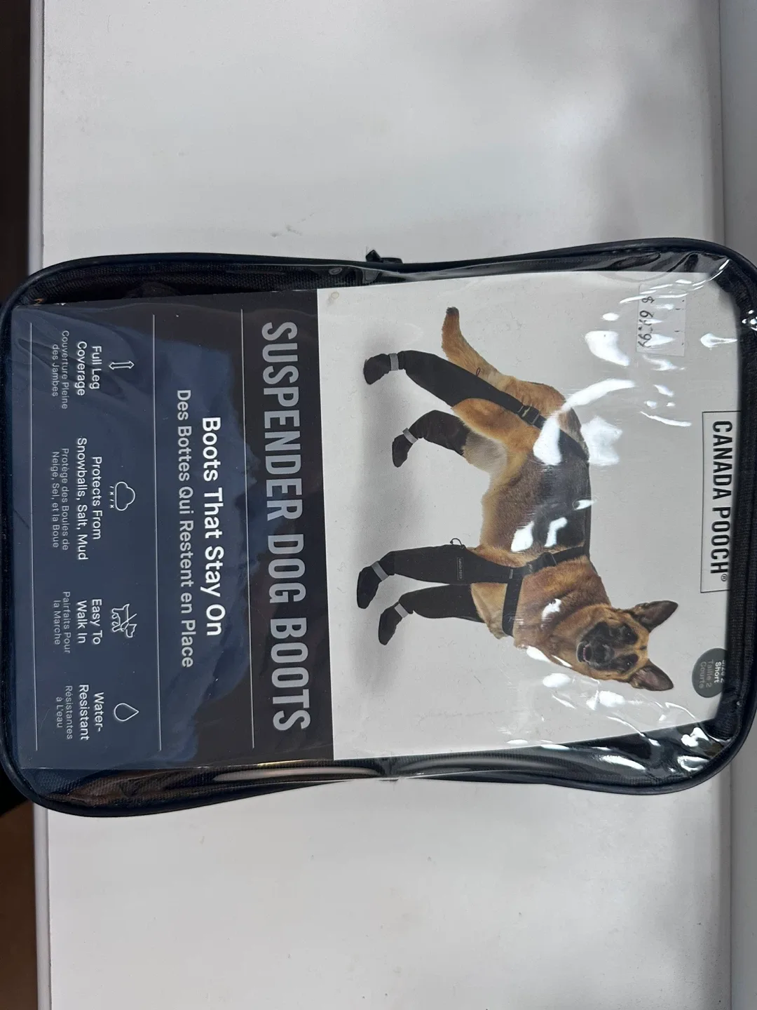 Canada Pooch Short Leg Suspender Dog Boots - Size 2