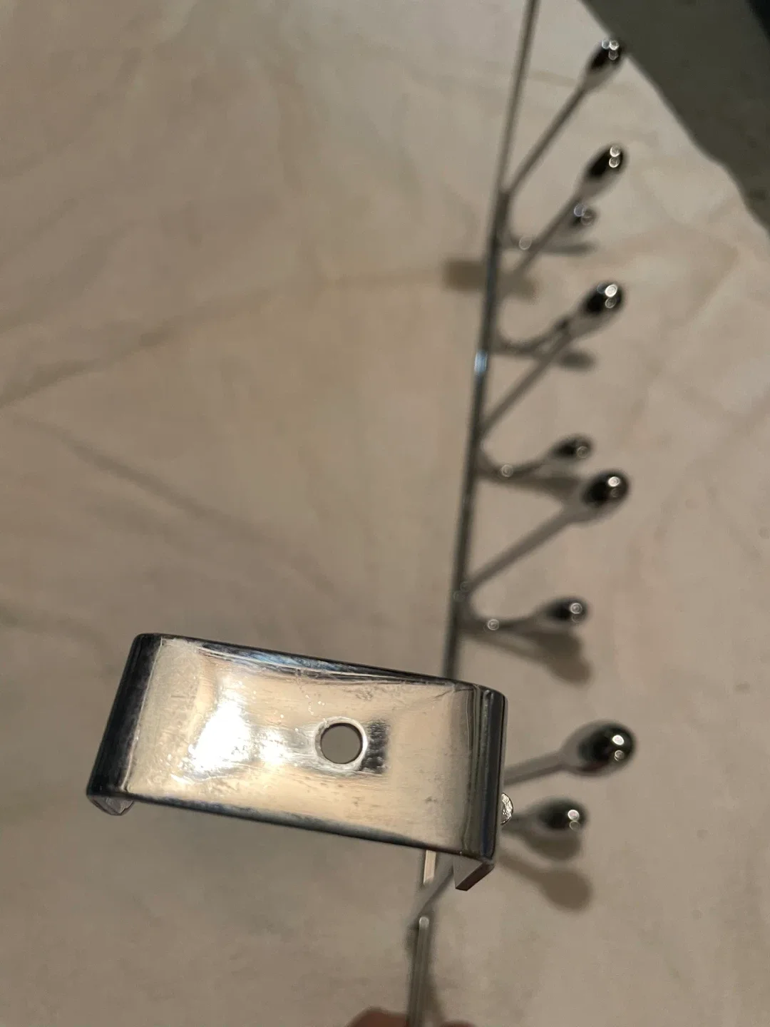 Chrome Over-the-Door Hook Rack image indicator(4)