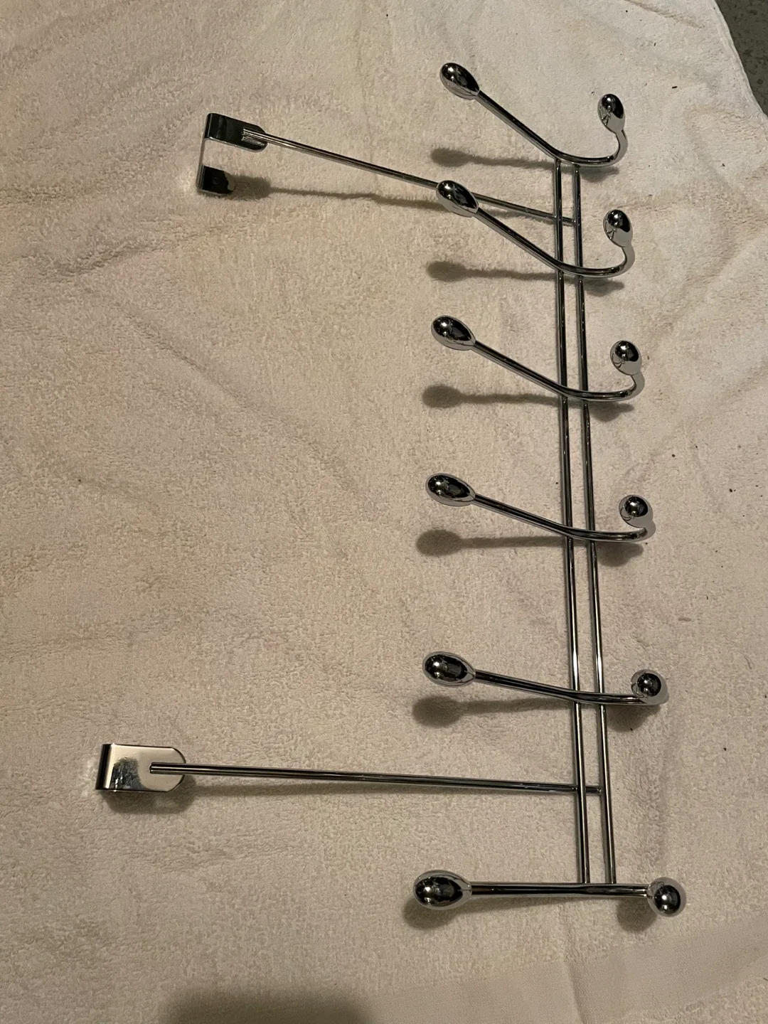 Chrome Over-the-Door Hook Rack image indicator(3)