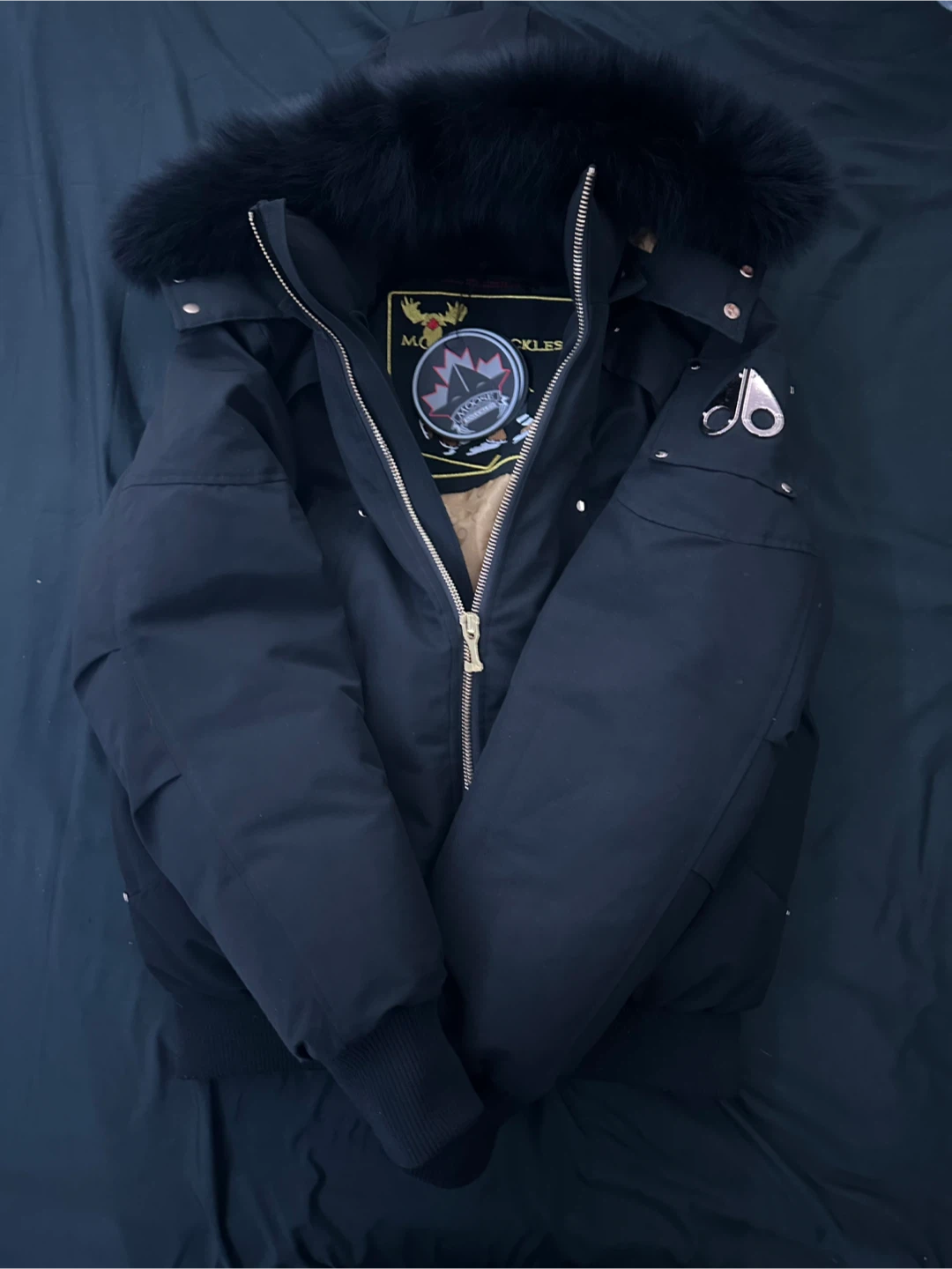 Moose Knuckles Gold Edition Bomber Jacket (Rep tag doesn’t scan)