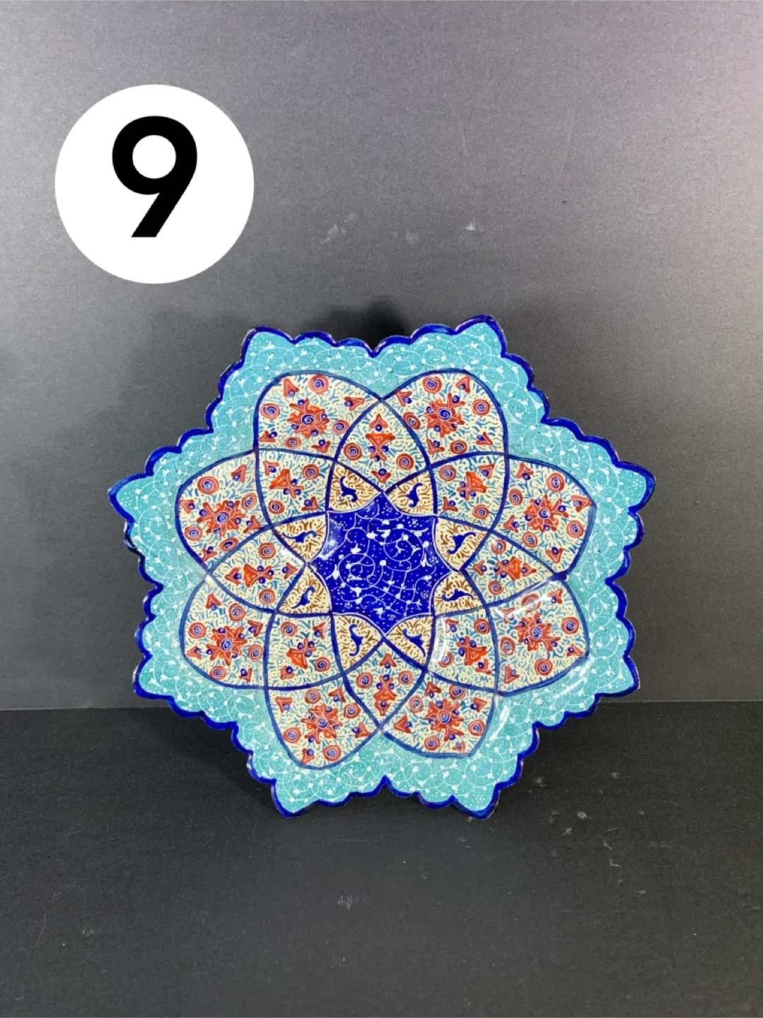 Handcrafted Persian Enamel Plate image indicator(9)