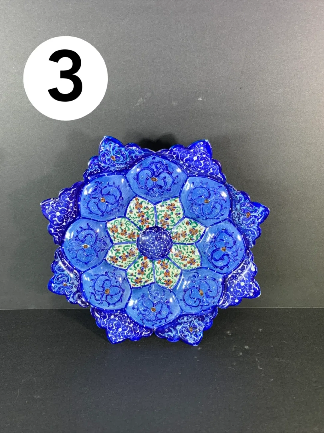 Handcrafted Persian Enamel Plate image indicator(3)