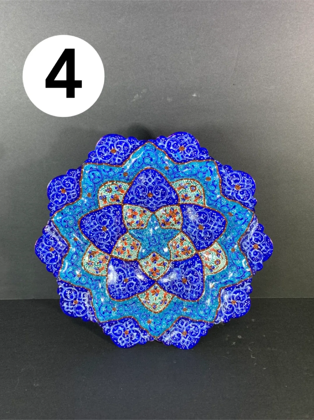 Handcrafted Persian Enamel Plate image indicator(4)
