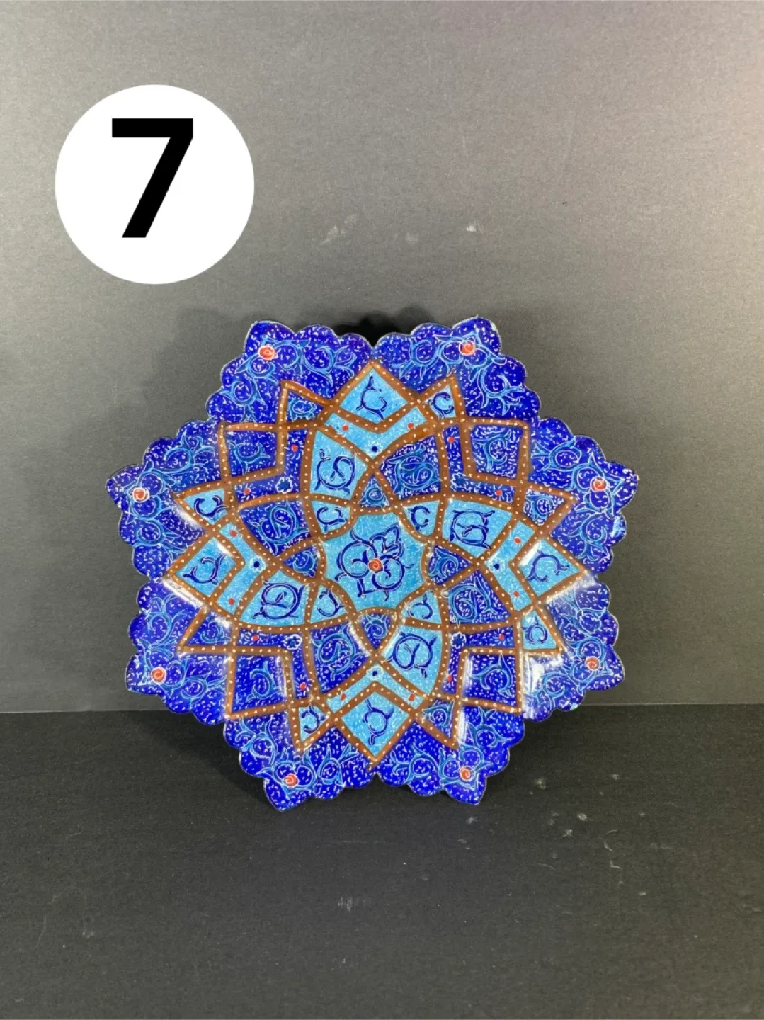 Handcrafted Persian Enamel Plate image indicator(7)