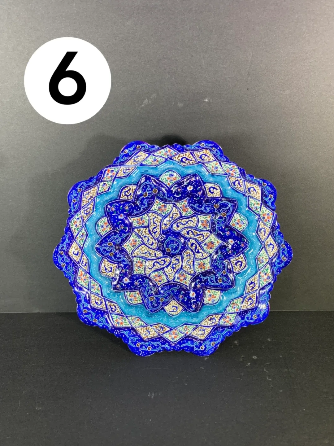 Handcrafted Persian Enamel Plate image indicator(6)
