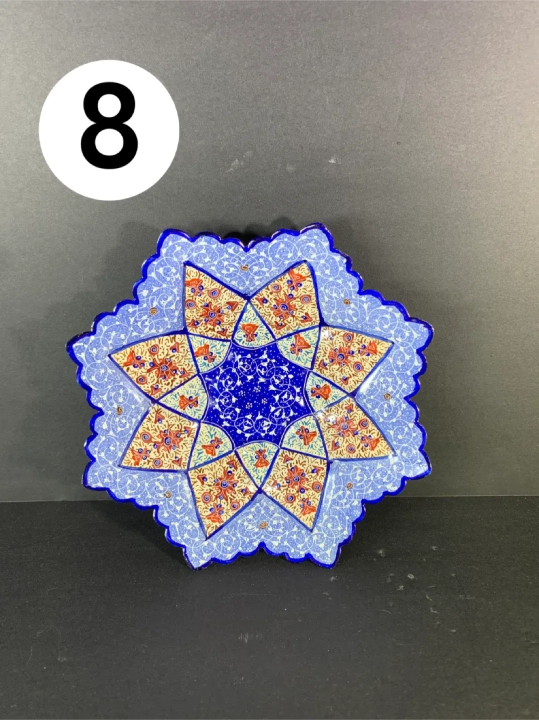 Handcrafted Persian Enamel Plate image indicator(8)